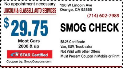 LINCOLN & GLASSELL AUTO SERVICES-Coupon