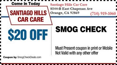 Santiago Hills Car Care Coupon