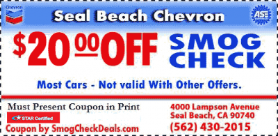 Seal Beach Chevron Coupon